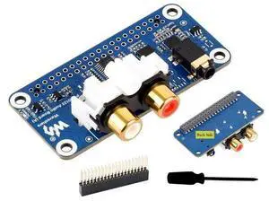 PCM5122 HiFi I2S DAC Sound Card Audio Board Compatible with Raspberry Pi 5/4B/3B+/3B/Pi Zero W/Zero 2W/Pico W/Pico 2W, Stereo Encoding/Decoding, Onboard 3.5mm Headphone Jack & RCA Connector PCM5122 HiFi I2S DAC Sound Card Audio Board Compatible with Raspberry Pi 5/4B/3B+/3B/Pi Zero W/Zero 2W/Pico W/Pico 2W, Stereo Encoding/Decoding, Onboard 3.5mm Headphone Jack & RCA Connector