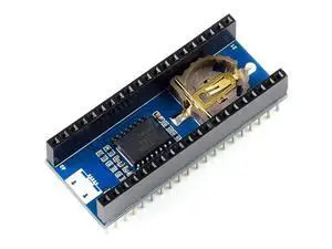 Precision RTC Module for Raspberry Pi Pico Mini Board, Incorporates High Precision Real-Time Clock Chip DS3231, Uses I2C Bus for Communication, with Female Pin Header Stackable Design Precision RTC Module for Raspberry Pi Pico Mini Board, Incorporates High Precision Real-Time Clock Chip DS3231, Uses I2C Bus for Communication, with Female Pin Header Stackable Design