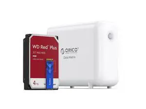 DataMatrix 5TB Hybrid Storage Solution, 1TB SSD for Data Process + 4TB HDD for Data Backup, 1GbE, 10Gbps USB C & USB A, All-in-One Storage & Hub, DM102 DataMatrix 5TB Hybrid Storage Solution, 1TB SSD for Data Process + 4TB HDD for Data Backup, 1GbE, 10Gbps USB C & USB A, All-in-One Storage & Hub, DM102