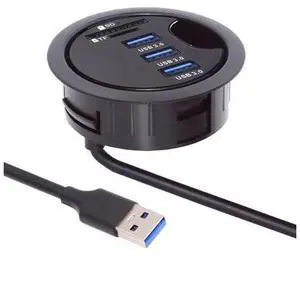 3 Port USB 3.0 Hub SD TF USB Splitter 60mm Desk Grommet Dock Station Micro-SD Card Reader for Desktop PC Desk(SD TF USB 3.0) 3 Port USB 3.0 Hub SD TF USB Splitter 60mm Desk Grommet Dock Station Micro-SD Card Reader for Desktop PC Desk(SD TF USB 3.0)
