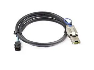 Mini SAS HD SFF-8088 to SFF-8643 Internal External Server Cable 6Gbps High Speed 28AWG Data Cable, Black Flat Connector (0.5m) Mini SAS HD SFF-8088 to SFF-8643 Internal External Server Cable 6Gbps High Speed 28AWG Data Cable, Black Flat Connector (0.5m)