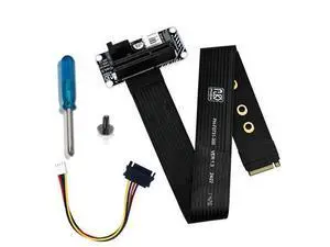 PH4123 M.2 M-Key to PCIe 4.0 x4 Extension Cable 64Gbps, Compatible with PCIe 4.0/3.0/2.0, FPC Flexible Ribbon, for NVMe SSD or External PCIe Devices (PH4123A-20cm) PH4123 M.2 M-Key to PCIe 4.0 x4 Extension Cable 64Gbps, Compatible with PCIe 4.0/3.0/2.0, FPC Flexible Ribbon, for NVMe SSD or External PCIe Devices (PH4123A-20cm)