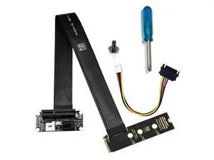 PH4123 M.2 M-Key to PCIe 4.0 x4 Extension Cable 64Gbps, Compatible with PCIe 4.0/3.0/2.0, FPC Flexible Ribbon, for NVMe SSD or External PCIe Devices (PH4123B-30cm) PH4123 M.2 M-Key to PCIe 4.0 x4 Extension Cable 64Gbps, Compatible with PCIe 4.0/3.0/2.0, FPC Flexible Ribbon, for NVMe SSD or External PCIe Devices (PH4123B-30cm)