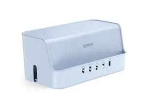 Cable Management Box with Phone Stand Lid, Large Cord Organizer Case for Hiding Power Strips & Surge Protectors, Heat Dissipation Desktop Wire Hider for Home, Office, School - PB02 Cable Management Box with Phone Stand Lid, Large Cord Organizer Case for Hiding Power Strips & Surge Protectors, Heat Dissipation Desktop Wire Hider for Home, Office, School - PB02