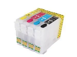 T34XL T3471-T3474 Compatible Ink Cartridge Refill Compatible with Workforce Pro WF-3720 WF-3725 Printer with ARC Chip T34XL T3471-T3474 Compatible Ink Cartridge Refill Compatible with Workforce Pro WF-3720 WF-3725 Printer with ARC Chip