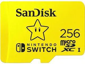 256GB MicroSDXC Memory Card for Nintendo Switch & Switch Lite - SDSQXAO-256G Super Mario Star Design Bundle with GoRAM Card Reader 256GB MicroSDXC Memory Card for Nintendo Switch & Switch Lite - SDSQXAO-256G Super Mario Star Design Bundle with GoRAM Card Reader