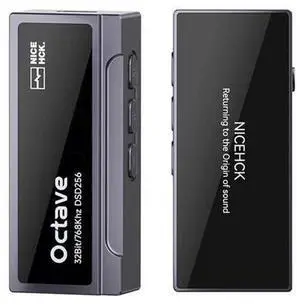 Octave HiFi Portable Audio DAC Amp with ES9039Q2M, Compact USB Dongle Adapter for IEM & Headphones, 100-Level Volume, Dual Op-Amps, Inline Mic, CNC Aluminum Body (Titanium) Octave HiFi Portable Audio DAC Amp with ES9039Q2M, Compact USB Dongle Adapter for IEM & Headphones, 100-Level Volume, Dual Op-Amps, Inline Mic, CNC Aluminum Body (Titanium)