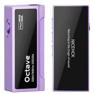 Octave Portable DAC Amp ES9039Q2M, HiFi Dongle Audio Decoder & Portable Headphone Amp for IEM, USB Phone Audio Adapter for Android/iOS/PC, 100-Step Volume, Inline Mic, CNC Aluminum (Purple) Octave Portable DAC Amp ES9039Q2M, HiFi Dongle Audio Decoder & Portable Headphone Amp for IEM, USB Phone Audio Adapter for Android/iOS/PC, 100-Step Volume, Inline Mic, CNC Aluminum (Purple)