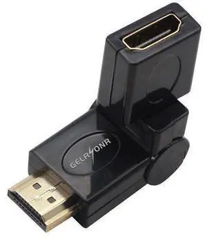 Swivel Angle HDMI Adapter,90 180 270 360 Degree Angle Rotatable Extension Connector Adjustable Male to Female Adaptor for Full HD Support Including 720p-1080p,No Loss in Video/Audio Quality Swivel Angle HDMI Adapter,90 180 270 360 Degree Angle Rotatable Extension Connector Adjustable Male to Female Adaptor for Full HD Support Including 720p-1080p,No Loss in Video/Audio Quality