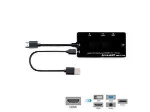 HDMI to VGA Audio HDMI DVI Adapter Multiport Splitter Converter 4 in1 Dongle Compatible for PS3 HDTV PC Monitor Projector HDMI to VGA Audio HDMI DVI Adapter Multiport Splitter Converter 4 in1 Dongle Compatible for PS3 HDTV PC Monitor Projector