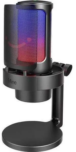 FIFINE Gaming Microphone, USB PC Mic for Streaming, Podcasts, Recording, Condenser Computer Desktop Mic on Mac/PS4/PS5, with RGB Control, Mute Touch, Headphone Jack, Pop Filter, Stand-AmpliGame A8 FIFINE Gaming Microphone, USB PC Mic for Streaming, Podcasts, Recording, Condenser Computer Desktop Mic on Mac/PS4/PS5, with RGB Control, Mute Touch, Headphone Jack, Pop Filter, Stand-AmpliGame A8