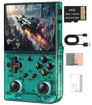 Anbernic RG35XX Pro Retro Handheld Game Console , RG 35XXPro Support HDMI TV Output 5G WiFi Bluetooth 4.2 , 3.5 Inch IPS Screen Linux System Preloaded 4353 Games 3200mAh Battery(Transparent Teal-New) Anbernic RG35XX Pro Retro Handheld Game Console , RG 35XXPro Support HDMI TV Output 5G WiFi Bluetooth 4.2 , 3.5 Inch IPS Screen Linux System Preloaded 4353 Games 3200mAh Battery(Transparent Teal-New)