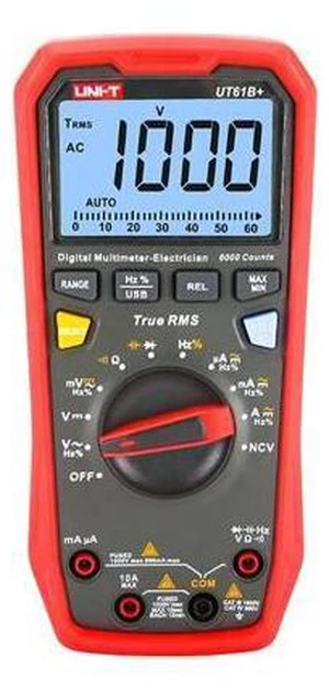 Multimeter clamp Meter UT61E+ UT61B+ UT61D+ Digital Multimeter 1000V True RMS C/DC Voltage Current Resistance Capacitance Tester(UT61B+) Multimeter clamp Meter UT61E+ UT61B+ UT61D+ Digital Multimeter 1000V True RMS C/DC Voltage Current Resistance Capacitance Tester(UT61B+)