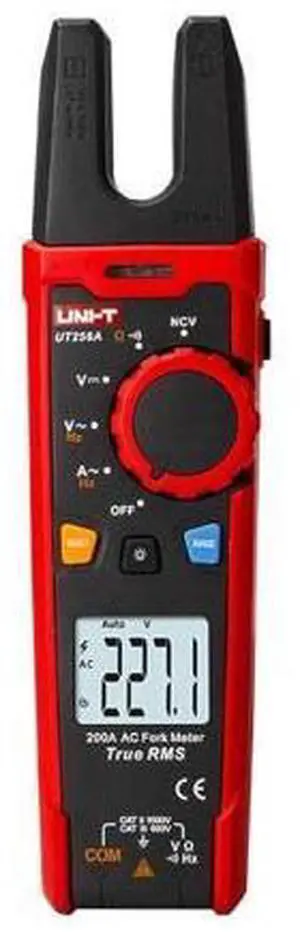 Multimeter clamp Meter UT256A UT256B Ture RMS Digital Clamp Fork Meter Multimeter AC/DC Voltage Current Resistance Capacitance NCV Test Backlight(UT256A) Multimeter clamp Meter UT256A UT256B Ture RMS Digital Clamp Fork Meter Multimeter AC/DC Voltage Current Resistance Capacitance NCV Test Backlight(UT256A)