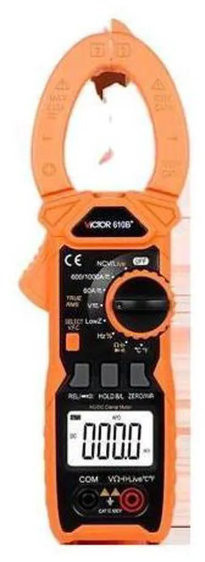 610B+ 610C+ 1000V 1000A Digital Clamp Meter 3999 Counts VFC True RMS NCV Live Flashlight clamp multimeter(Victor 610B+) 610B+ 610C+ 1000V 1000A Digital Clamp Meter 3999 Counts VFC True RMS NCV Live Flashlight clamp multimeter(Victor 610B+)