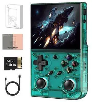 RG35XX Pro Handheld Game Consoles RG35XXPro Retro Gaming Console with 64GB Card 4353 Games Video Game Console Pocket Arcade Support 30+ Simulators WiFi Bluetooth HD Output Transparent Teal RG35XX Pro Handheld Game Consoles RG35XXPro Retro Gaming Console with 64GB Card 4353 Games Video Game Console Pocket Arcade Support 30+ Simulators WiFi Bluetooth HD Output Transparent Teal