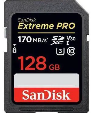 128GB Extreme PRO UHS-I SDXC Memory Card, SDSDXXY-128G-ANCIN 128GB Extreme PRO UHS-I SDXC Memory Card, SDSDXXY-128G-ANCIN