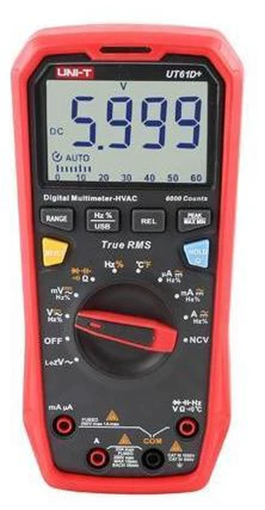 UT61D+ Digital Multimeter True RMS AC/DC Voltage Current Resistance Capacitance Tester UT61D+ Digital Multimeter True RMS AC/DC Voltage Current Resistance Capacitance Tester