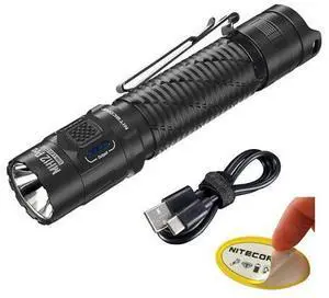 MH12 Pro Tactical Flashlight, 3300 Lumen USB-C Rechargeable Long Throw Compact EDC Duty Light with Holster Sticker MH12 Pro Tactical Flashlight, 3300 Lumen USB-C Rechargeable Long Throw Compact EDC Duty Light with Holster Sticker