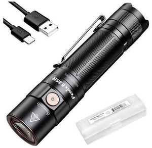 E35R EDC Flashlight, 3100 Lumens USB-C Rechargeable High Lumen Performance Flashlight with LumenTac Organizer (Black) E35R EDC Flashlight, 3100 Lumens USB-C Rechargeable High Lumen Performance Flashlight with LumenTac Organizer (Black)
