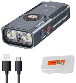 E06R 700 Lumen 3-in-1 EDC Keychain Flashlight, USB-C Rechargeable, Includes UV Light and Lumentac Organizer (Grey) E06R 700 Lumen 3-in-1 EDC Keychain Flashlight, USB-C Rechargeable, Includes UV Light and Lumentac Organizer (Grey)