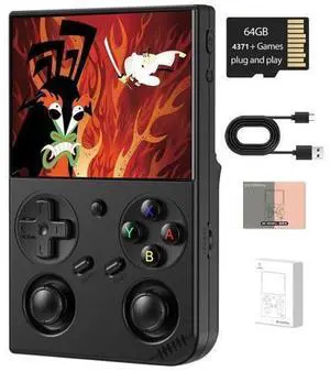 Anbernic RG35XX Pro Retro Handheld Game Console , RG 35XXPro Support HDMI TV Output 5G WiFi Bluetooth 4.2 , 3.5 Inch IPS Screen Linux System Preloaded 4353 Games 3200mAh Battery(Black-New) Anbernic RG35XX Pro Retro Handheld Game Console , RG 35XXPro Support HDMI TV Output 5G WiFi Bluetooth 4.2 , 3.5 Inch IPS Screen Linux System Preloaded 4353 Games 3200mAh Battery(Black-New)
