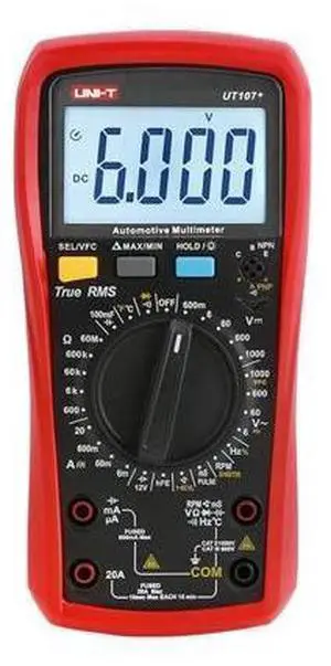 Multimeter clamp Meter UT105+ UT107+ UT105 UT107 Automotive Multimeter AC DC Voltage Current Resistance Circuit Capacitor Frequency Temperature Tester(UT107+) Multimeter clamp Meter UT105+ UT107+ UT105 UT107 Automotive Multimeter AC DC Voltage Current Resistance Circuit Capacitor Frequency Temperature Tester(UT107+)