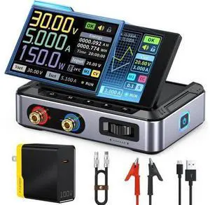 DPS-150 DC Power Supply Variable, 0-30V 0-5A Adjustable DC CNC Power Supply with 4-Digit IPS Display, <20mV Power Ripple, PD/QC/DC Input, PC Programmable Regulated Switching Power Supply DPS-150 DC Power Supply Variable, 0-30V 0-5A Adjustable DC CNC Power Supply with 4-Digit IPS Display, <20mV Power Ripple, PD/QC/DC Input, PC Programmable Regulated Switching Power Supply