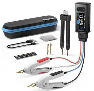 LCR-ST2 100kHz LCR ESR Meter Tweezer, SMD & Through-Hole Component Tester, Auto Sort Compare, Resistor, Inductor, Diode, Capacitor Tester, Measures Voltage & Continuity, Full-Band Scan LCR-ST2 100kHz LCR ESR Meter Tweezer, SMD & Through-Hole Component Tester, Auto Sort Compare, Resistor, Inductor, Diode, Capacitor Tester, Measures Voltage & Continuity, Full-Band Scan