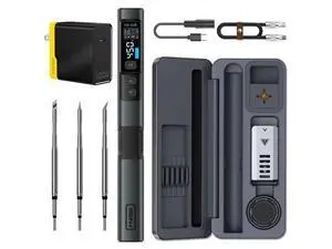 HS-02B 100W Portable Corded Soldering Iron Kit with Storage Case, 2S Fast Heating, 212-842, Pre-set 3 Groups Temperature, 3 210 Soldering Tips, Smart Soldering Iron Pen for Electronics Repair HS-02B 100W Portable Corded Soldering Iron Kit with Storage Case, 2S Fast Heating, 212-842, Pre-set 3 Groups Temperature, 3 210 Soldering Tips, Smart Soldering Iron Pen for Electronics Repair