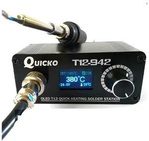 T12-942 OLED MINI Soldering Station Digital Electronic Welding Iron DC Version Portable Without Power Supply(QUICKO T12-942 Kit IV) T12-942 OLED MINI Soldering Station Digital Electronic Welding Iron DC Version Portable Without Power Supply(QUICKO T12-942 Kit IV)