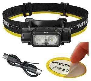 NU53 1800 Lumen Headlamp, USB-C Rechargeable, Long Runtime, Industrial Work and Outdoor Headlamp with White & Red Auxiliary Lights NU53 1800 Lumen Headlamp, USB-C Rechargeable, Long Runtime, Industrial Work and Outdoor Headlamp with White & Red Auxiliary Lights