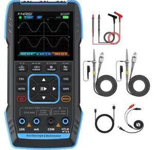 2C23T Digital Oscilloscope Multimeter DDS Generator 3 in 1, 2 Channels, 10MHz Bandwidth, 50MSa/s Sampling Rate, 10000 Counts, Voltage, Current, Capacitor, Resistor, Diode Test 2C23T Digital Oscilloscope Multimeter DDS Generator 3 in 1, 2 Channels, 10MHz Bandwidth, 50MSa/s Sampling Rate, 10000 Counts, Voltage, Current, Capacitor, Resistor, Diode Test
