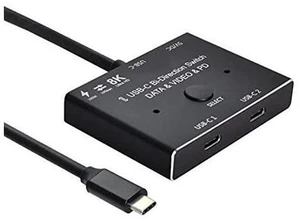 USB-C Type-C Bi-Direction Switch MST 1 to 2 Hub Support Video Data PD 8K@30hz 100W 10Gbps USB-C Type-C Bi-Direction Switch MST 1 to 2 Hub Support Video Data PD 8K@30hz 100W 10Gbps