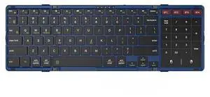 Foldable Bluetooth Keyboard, 4-Channel Wireless Keyboard with BT1/BT2/BT3/BT4 for 4 Devices, Multi-Device Rechargeable Portable Keyboard for Windows/Mac/Android/iOS Foldable Bluetooth Keyboard, 4-Channel Wireless Keyboard with BT1/BT2/BT3/BT4 for 4 Devices, Multi-Device Rechargeable Portable Keyboard for Windows/Mac/Android/iOS