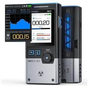 GC-03 Geiger Counter Electromagnetic Detector, 3IN1 Nuclear Radiation Detector EMF Meter, Not Support RF Detection, Handheld Rechargeable Radiation Dosimeter, Beta Gamma X-ray Radiation Monitor GC-03 Geiger Counter Electromagnetic Detector, 3IN1 Nuclear Radiation Detector EMF Meter, Not Support RF Detection, Handheld Rechargeable Radiation Dosimeter, Beta Gamma X-ray Radiation Monitor