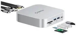 MiniLink Mac mini M4 Dock & Stand, 2 × 10Gbps USB 3.2 Ports, 10Gbps USB C, USB A 3.0, 2.5G Ethernet Port, SD/TF, 3.5mm Headphone & Microphone Jacks, Compatible with Mac mini M4/M4 Pro (M48PR) MiniLink Mac mini M4 Dock & Stand, 2 × 10Gbps USB 3.2 Ports, 10Gbps USB C, USB A 3.0, 2.5G Ethernet Port, SD/TF, 3.5mm Headphone & Microphone Jacks, Compatible with Mac mini M4/M4 Pro (M48PR)