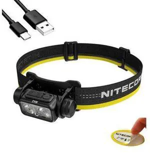 NU43 Rechargeable Headlamp, 1400 lumens USB-C Bright Lightweight for Camping, Running, or Working, with Spotlight, Floodlight, Red Light, Including NitecoreS Sticker NU43 Rechargeable Headlamp, 1400 lumens USB-C Bright Lightweight for Camping, Running, or Working, with Spotlight, Floodlight, Red Light, Including NitecoreS Sticker