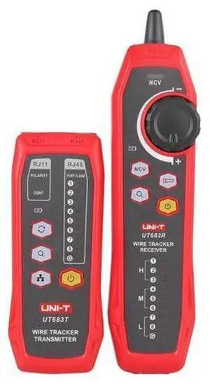UT683KIT Network Cable Tester and Toner with NCV Detection, 3000m Range, RJ11/RJ45 Wire Tracker, Multifunction Cable Analyzer for Ethernet, Telephone Lines, Voltage Detection UT683KIT Network Cable Tester and Toner with NCV Detection, 3000m Range, RJ11/RJ45 Wire Tracker, Multifunction Cable Analyzer for Ethernet, Telephone Lines, Voltage Detection