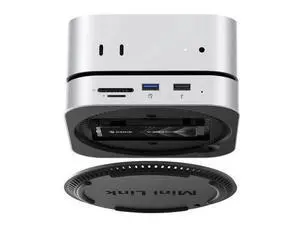 MiniLink Mac mini M4 Hub with SATA SSD Enclosure, 5Gbps(480MB/s) USB 3.0 Port, SD 3.0/TF 3.0 Card Readers, 3.5mm Headphone Jack and Microphone Jack (M410P) MiniLink Mac mini M4 Hub with SATA SSD Enclosure, 5Gbps(480MB/s) USB 3.0 Port, SD 3.0/TF 3.0 Card Readers, 3.5mm Headphone Jack and Microphone Jack (M410P)