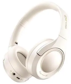 King Wireless Bluetooth Headphones with Active Noise Cancellation (ANC), Hi-Res Audio, USB-C Wired Foldable Headset,100H Playback, Built-in Mic, Comfortable Fit (Offwhite) King Wireless Bluetooth Headphones with Active Noise Cancellation (ANC), Hi-Res Audio, USB-C Wired Foldable Headset,100H Playback, Built-in Mic, Comfortable Fit (Offwhite)