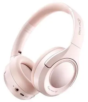 King Wireless Bluetooth Headphones with Active Noise Cancellation (ANC), Hi-Res Audio, USB-C Wired Foldable Headset,100H Playback, Built-in Mic, Comfortable Fit, Pink King Wireless Bluetooth Headphones with Active Noise Cancellation (ANC), Hi-Res Audio, USB-C Wired Foldable Headset,100H Playback, Built-in Mic, Comfortable Fit, Pink