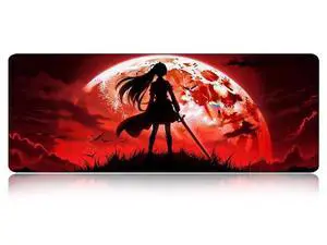 Large Gaming Mouse pad,Red Moon Blood Night (5) Anti Slip Rubber Base Mouse pad, Suitable for Computer, Laptop, Office Desk Accessories Large Gaming Mouse pad,Red Moon Blood Night (5) Anti Slip Rubber Base Mouse pad, Suitable for Computer, Laptop, Office Desk Accessories