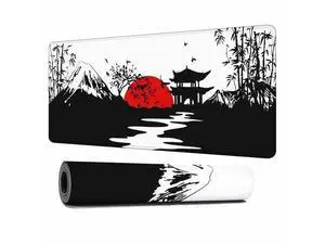 Y YIHANGBEST Japanese Landscapes Mouse Pad for Desk Red Sunset Mountains Large Gaming Mousepad for Home,Office,Computer,Keyboard Mat 35.4"X15.7" Y YIHANGBEST Japanese Landscapes Mouse Pad for Desk Red Sunset Mountains Large Gaming Mousepad for Home,Office,Computer,Keyboard Mat 35.4"X15.7"