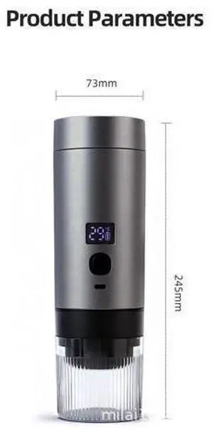 Wireless Portable Espresso Machine Rechargeable Battery Powered, Supports Coffee Capsules & Grounds, 20Bar Pressure, Compact Travel Design Wireless Portable Espresso Machine Rechargeable Battery Powered, Supports Coffee Capsules & Grounds, 20Bar Pressure, Compact Travel Design