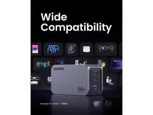UGREEN Nexode Pro 100W 3-Port USB GaN Wall Charger UGREEN Nexode Pro 100W 3-Port USB GaN Wall Charger