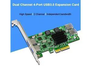 USB 3.0 PCI-E Card 4 Port USB3.0 5Gbps Dual Channel PCI-E to USB 3.0 Expansion Card Adapter For Desktop Computer Compontens USB 3.0 PCI-E Card 4 Port USB3.0 5Gbps Dual Channel PCI-E to USB 3.0 Expansion Card Adapter For Desktop Computer Compontens