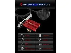 AX200NGW PCIe x1 WiFi 6 Network Card, 3000Mbps Dual Band 2.4G/5G 802.11ax/ac Wireless Adapter with Bluetooth 5.0 for Windows 10 Desktop PC AX200NGW PCIe x1 WiFi 6 Network Card, 3000Mbps Dual Band 2.4G/5G 802.11ax/ac Wireless Adapter with Bluetooth 5.0 for Windows 10 Desktop PC