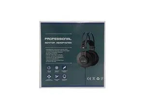Professional Wired Monitoring Headphones Over-Ear Studio Monitor with Noise Isolation, Balanced Tri-Frequency Sound, for PC / Recording / Live Streaming - black Professional Wired Monitoring Headphones Over-Ear Studio Monitor with Noise Isolation, Balanced Tri-Frequency Sound, for PC / Recording / Live Streaming - black