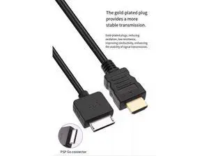 ENFAIN PSPGo to HDMi High Definition Cable, Black, 3m (1080P) ENFAIN PSPGo to HDMi High Definition Cable, Black, 3m (1080P)